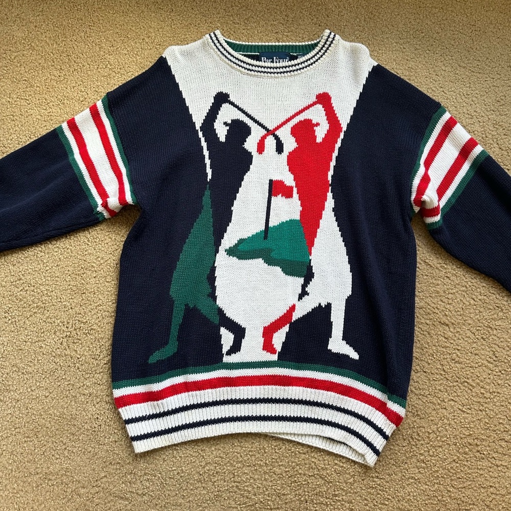 Men’s vintage golf sweater